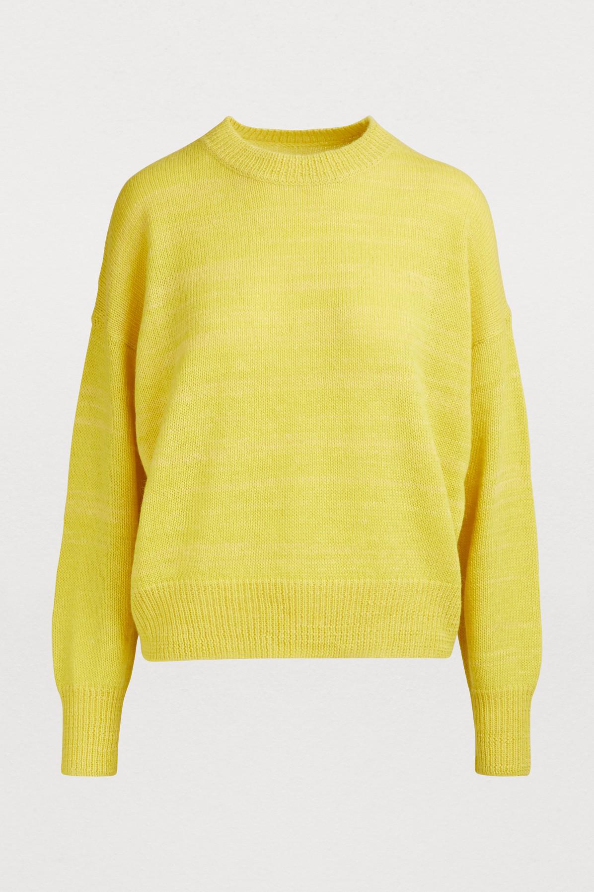 pale yellow sweater