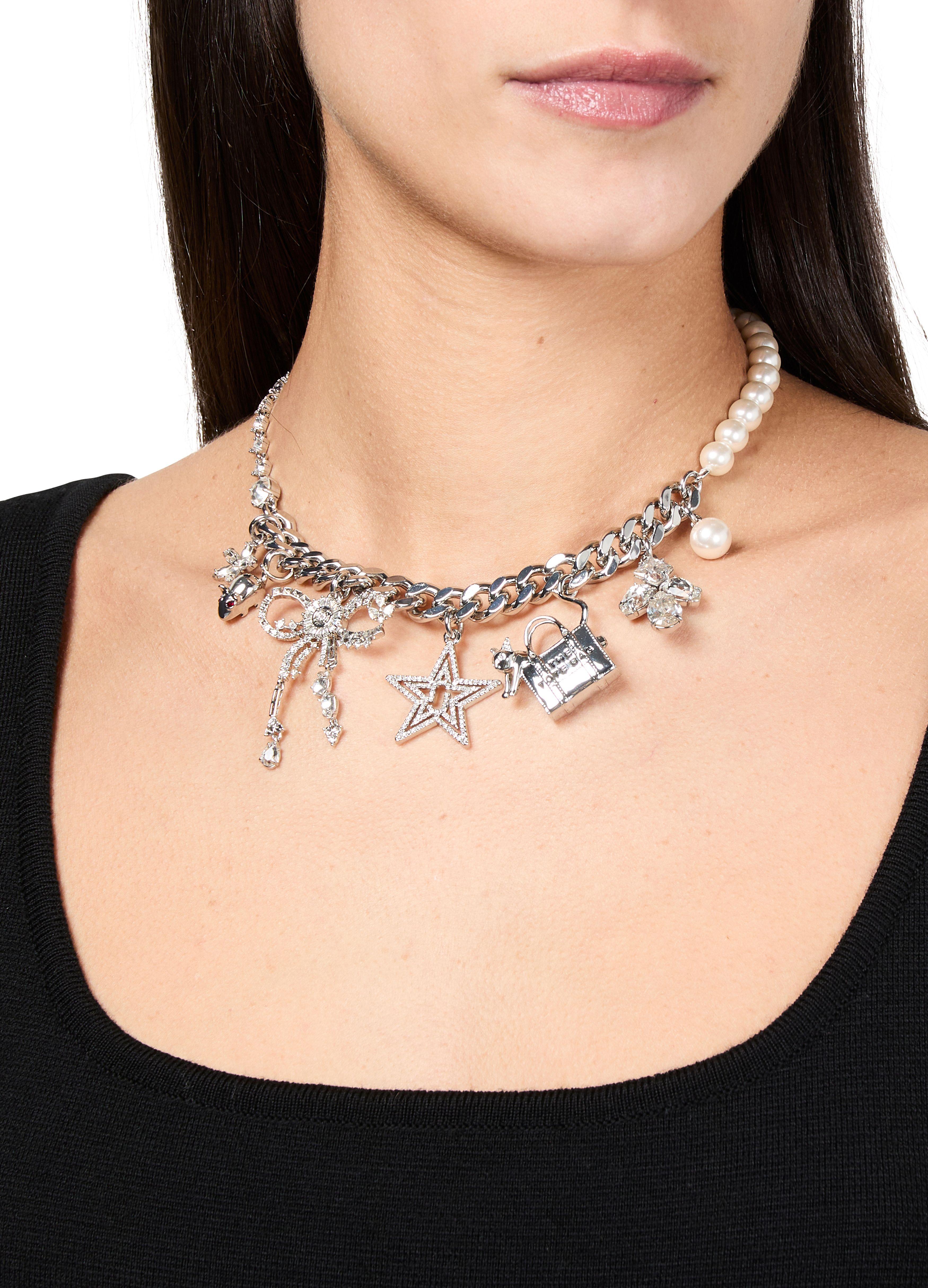 【関税込み】Cats Out Of The Bag Necklace - Marc Jacobs - Met Marc Jacobs Cats Out Of The Bag Necklace in Silver | REVOLVE