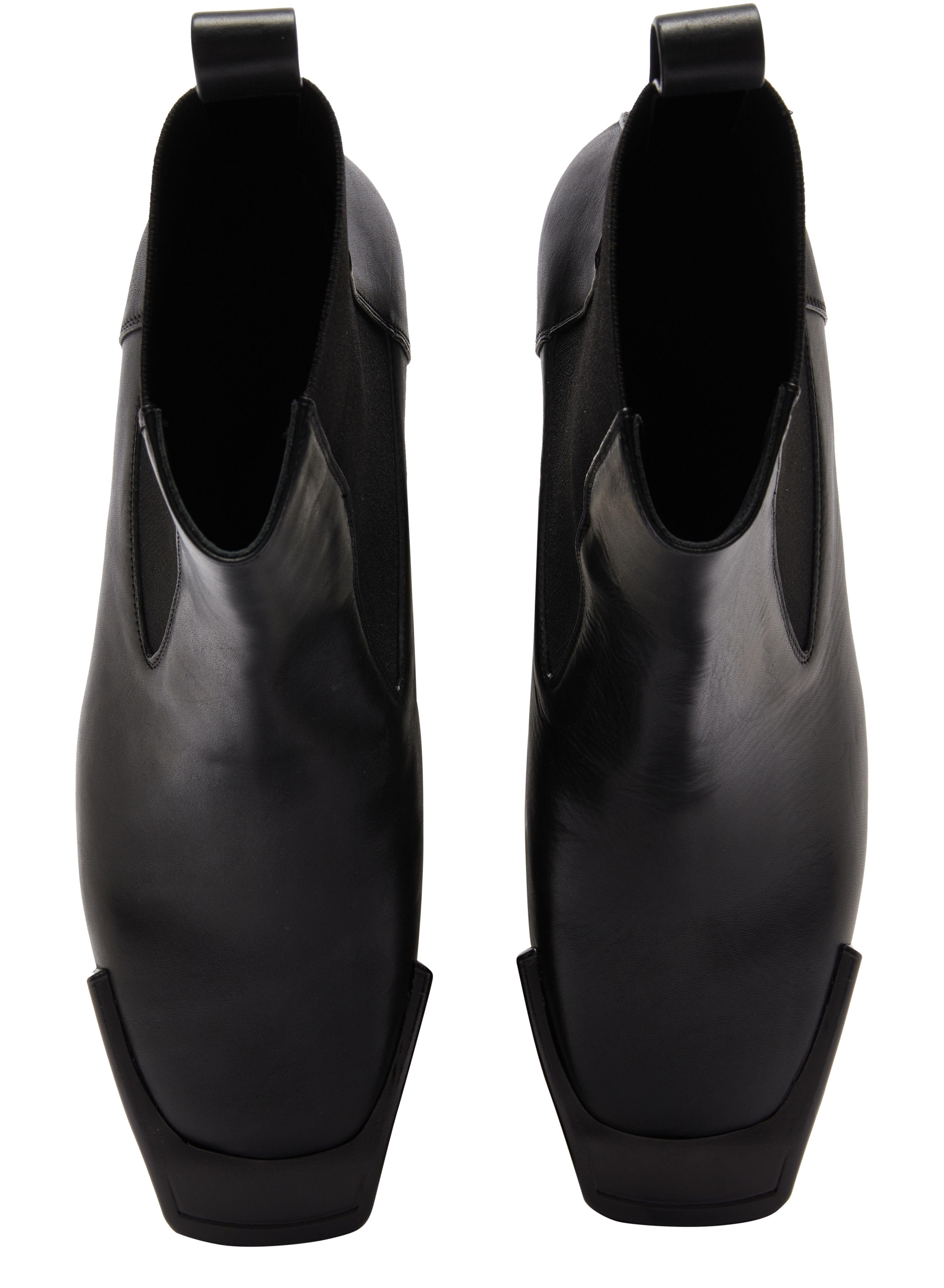 【RICK OWENS】ベージュ Grilled Wedge Beatle チェルシーブーツ Rick Owens Grilled Wedge Beatle Boots | Brown | FARFETCH