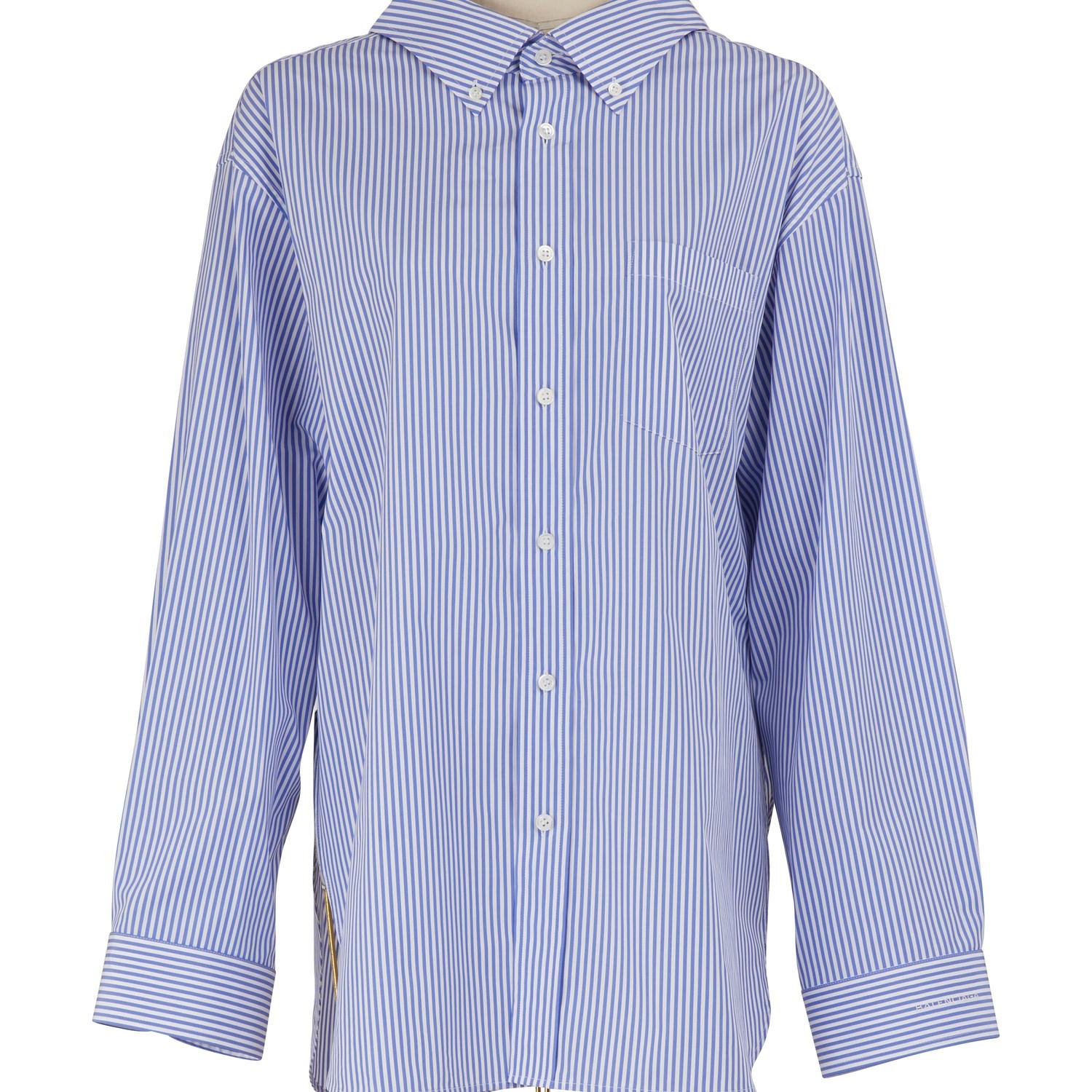 balenciaga swing collar shirt