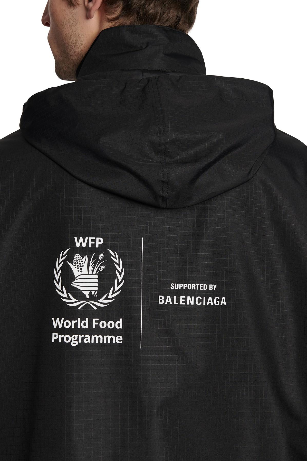 Balenciaga World Food Programme Raincoat in Black for Men | Lyst