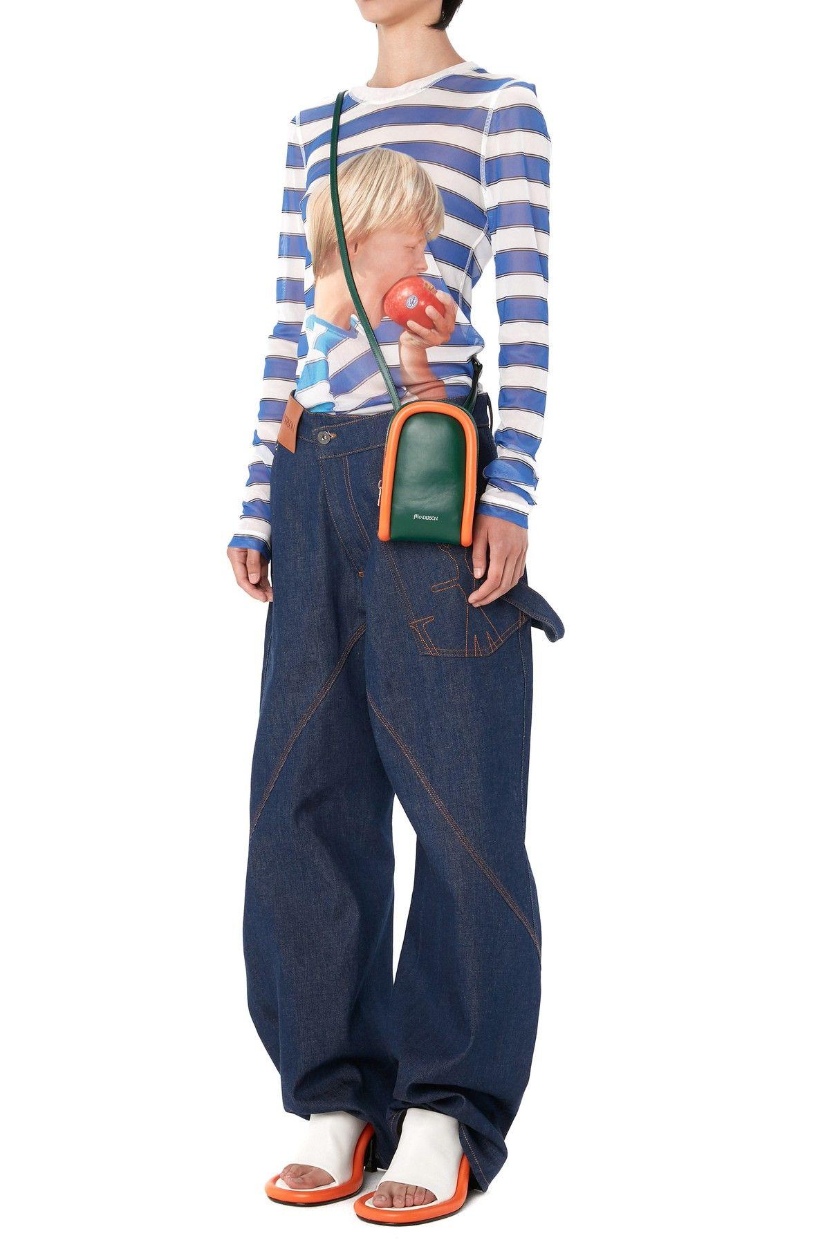 JW Anderson Boy With Apple Print Long Sleeve Top in Blue | Lyst