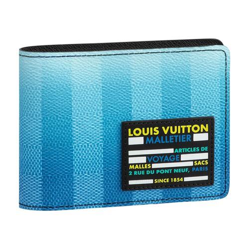 Portefeuille Multiple Louis Vuitton pour homme en coloris Bleu | Lyst