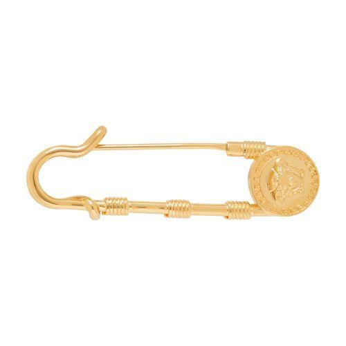 Versace Safety Pin Brooch - Metallic - Brooches