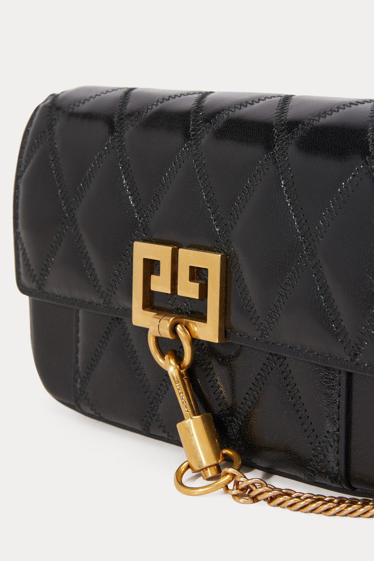Givenchy Mini Pocket Bag In Diamond Quilted Leather in Black - Lyst