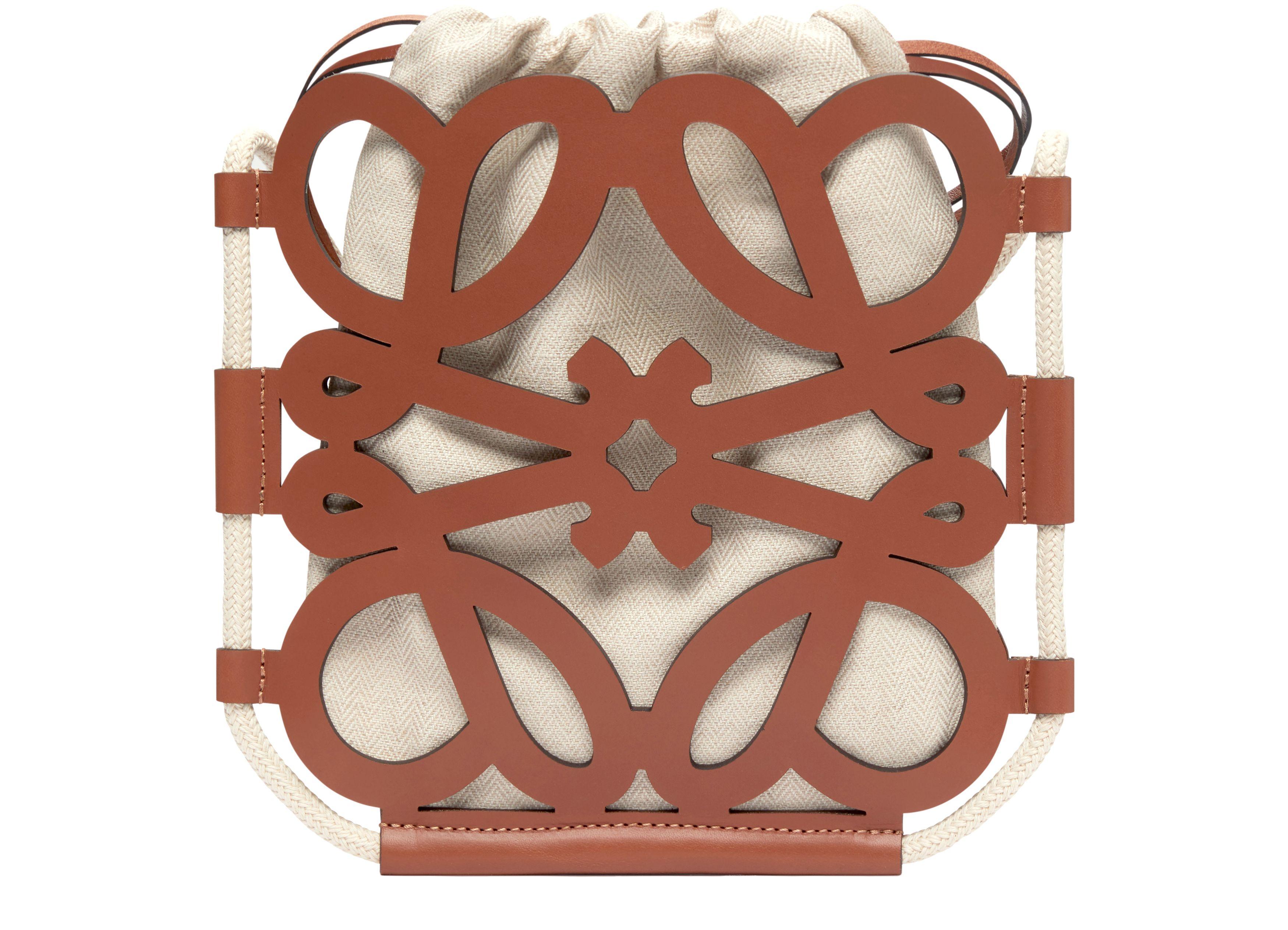 Loewe Paula's Ibiza - Anagram Cut-out Crossbody Bag in Brown
