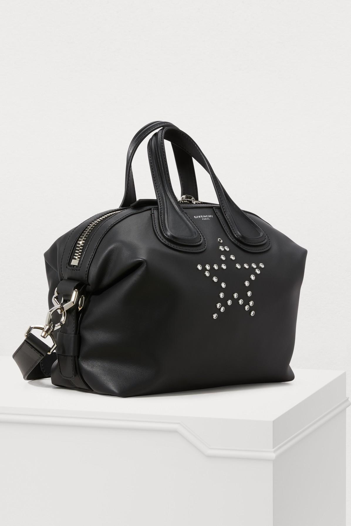 Givenchy Leather Nightingale Star Handbag in Black Lyst