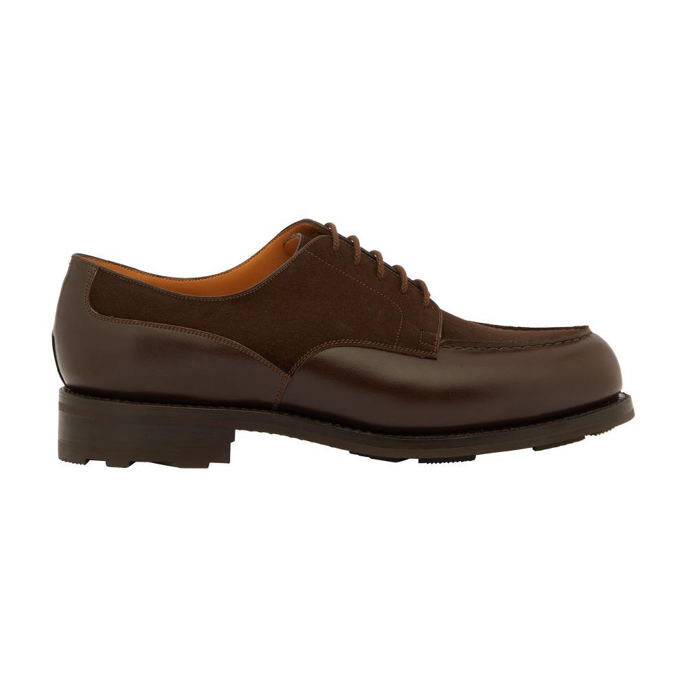 Chaussures JM Weston 180 Mocassin - Marron Mélèze - Pointure 41,5 (US 8) - Occasion En Cuir Pleine Fleur