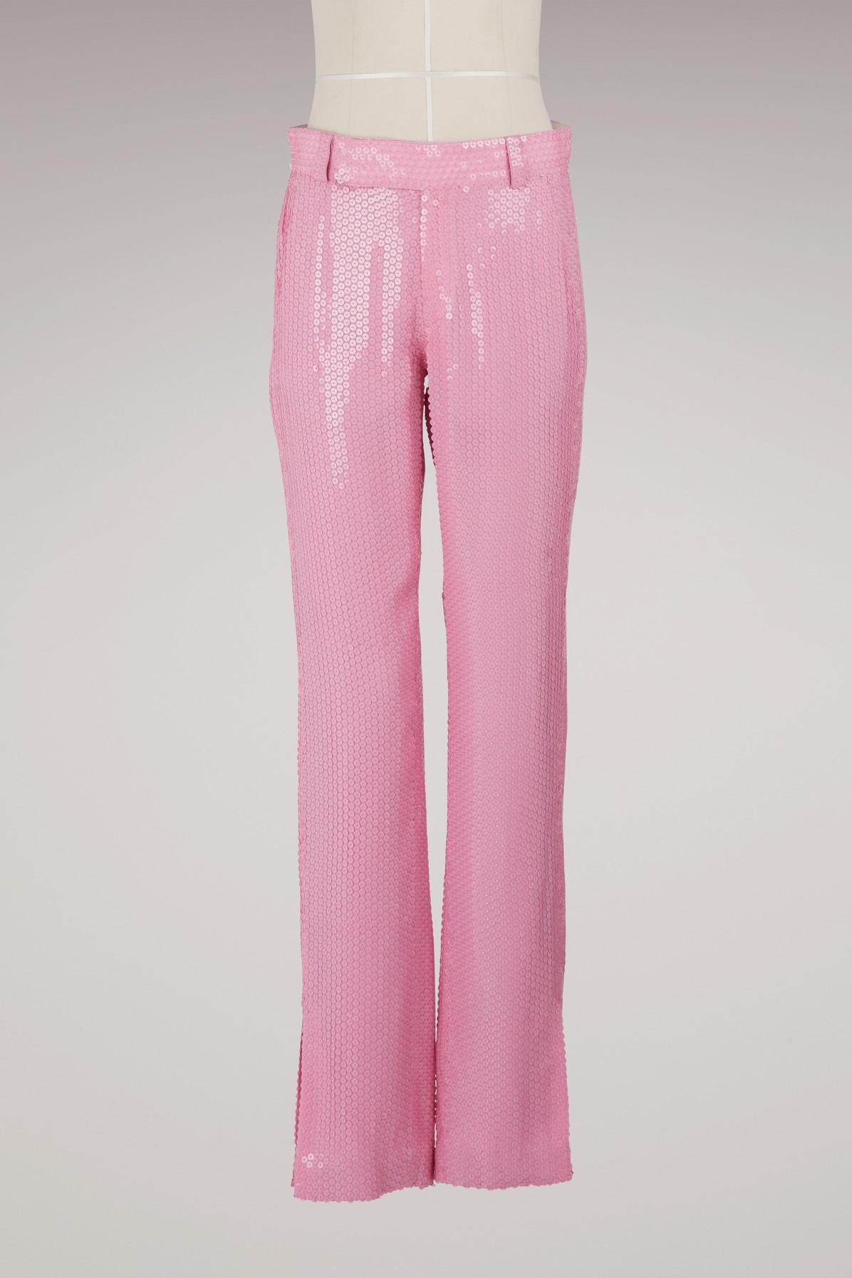 pink sequin pants
