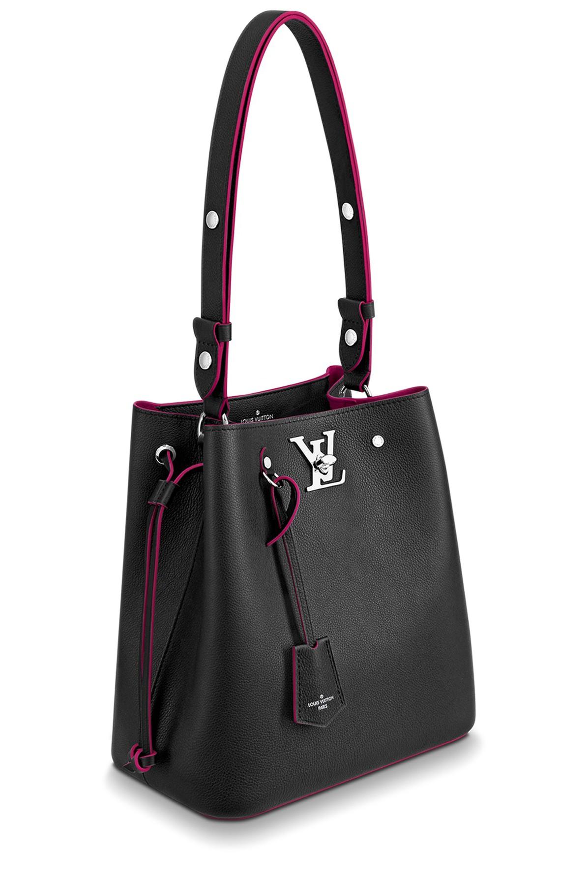 Louis Vuitton LV Lockme bucket bag Black Leather ref.277459 - Joli Closet