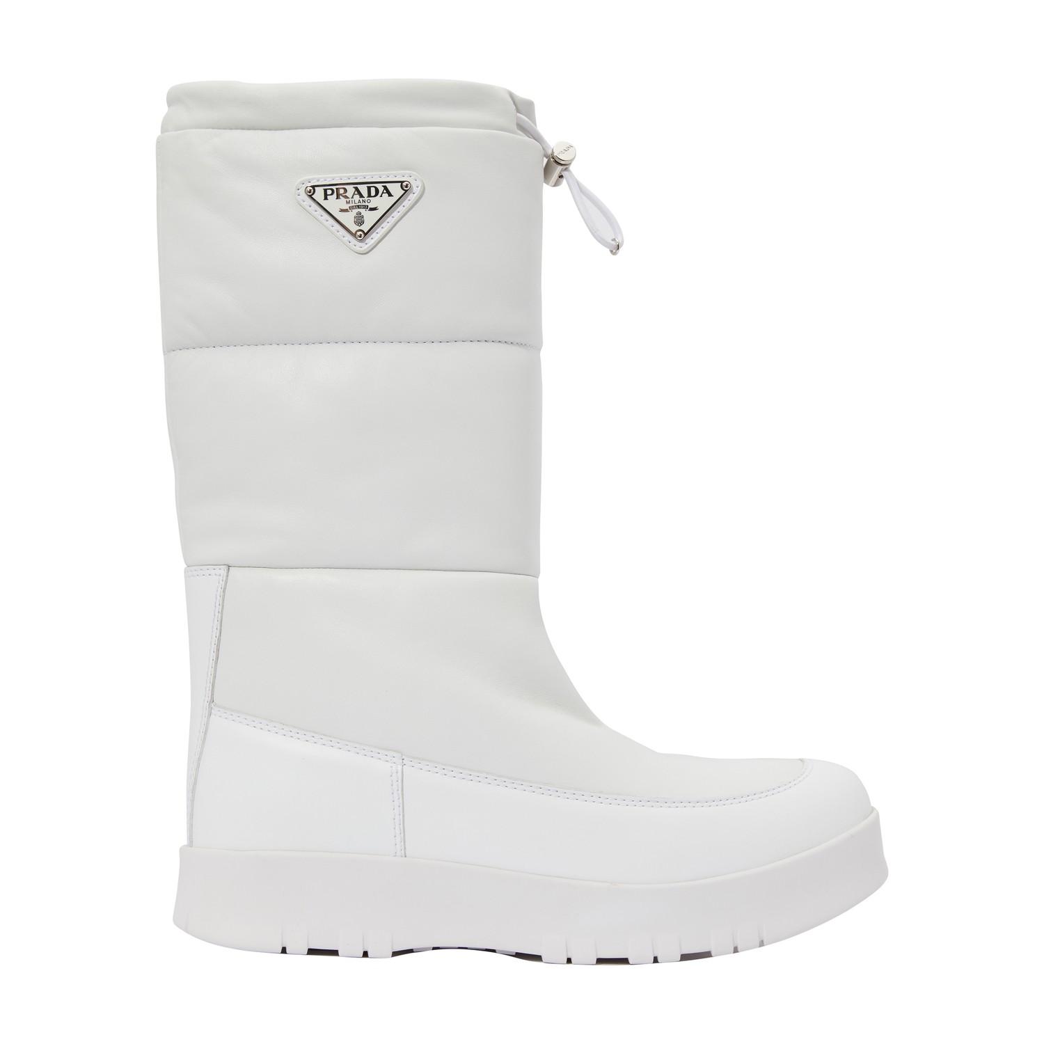 Prada Snow Boots in White - Lyst