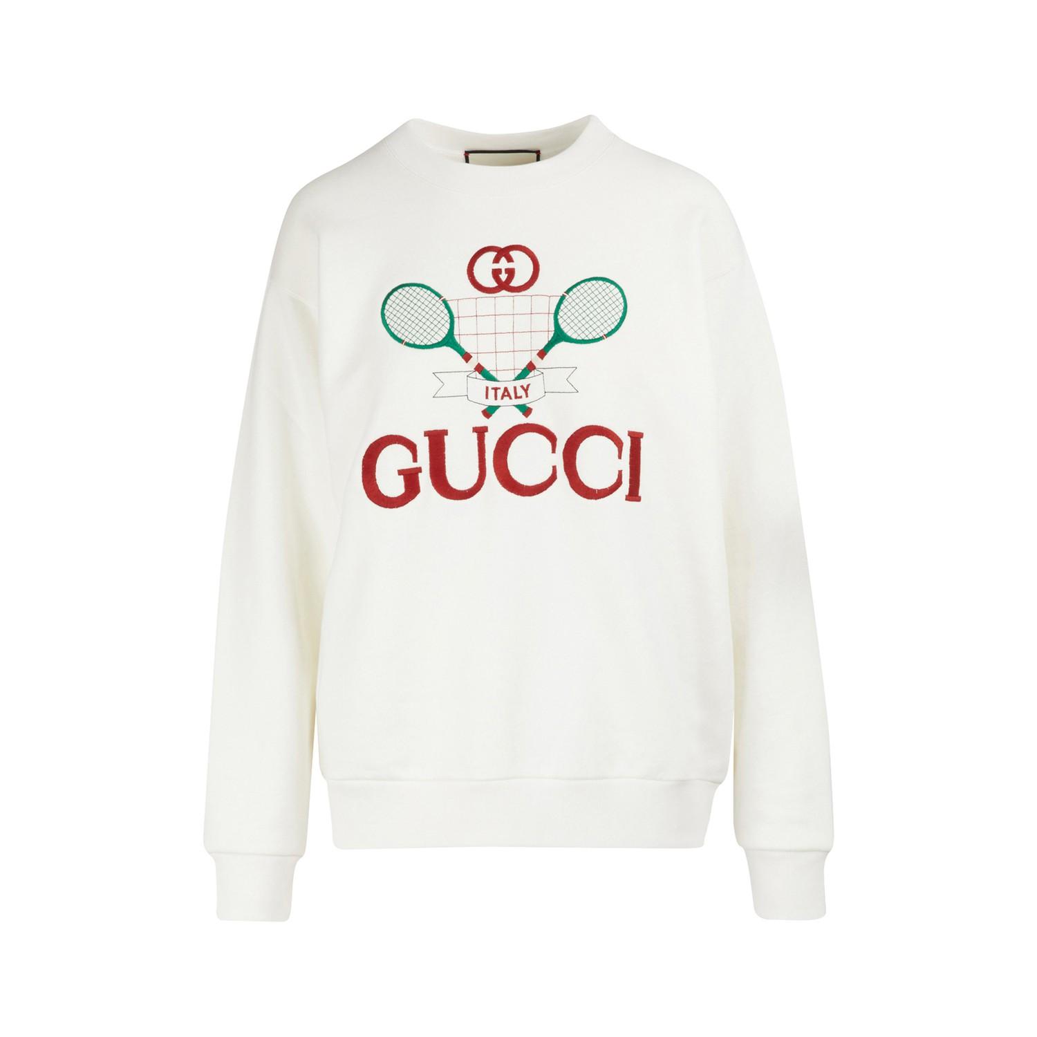 Gucci Tennis-Sweatshirt GG in Weiß | Lyst DE