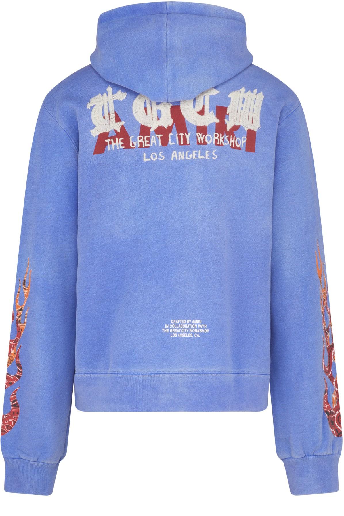 Amiri T.g.c.w. Flames Hoodie in Blue for Men | Lyst Amiri T.g.c.w. Flames Hoodie in Blue for Men | Lyst