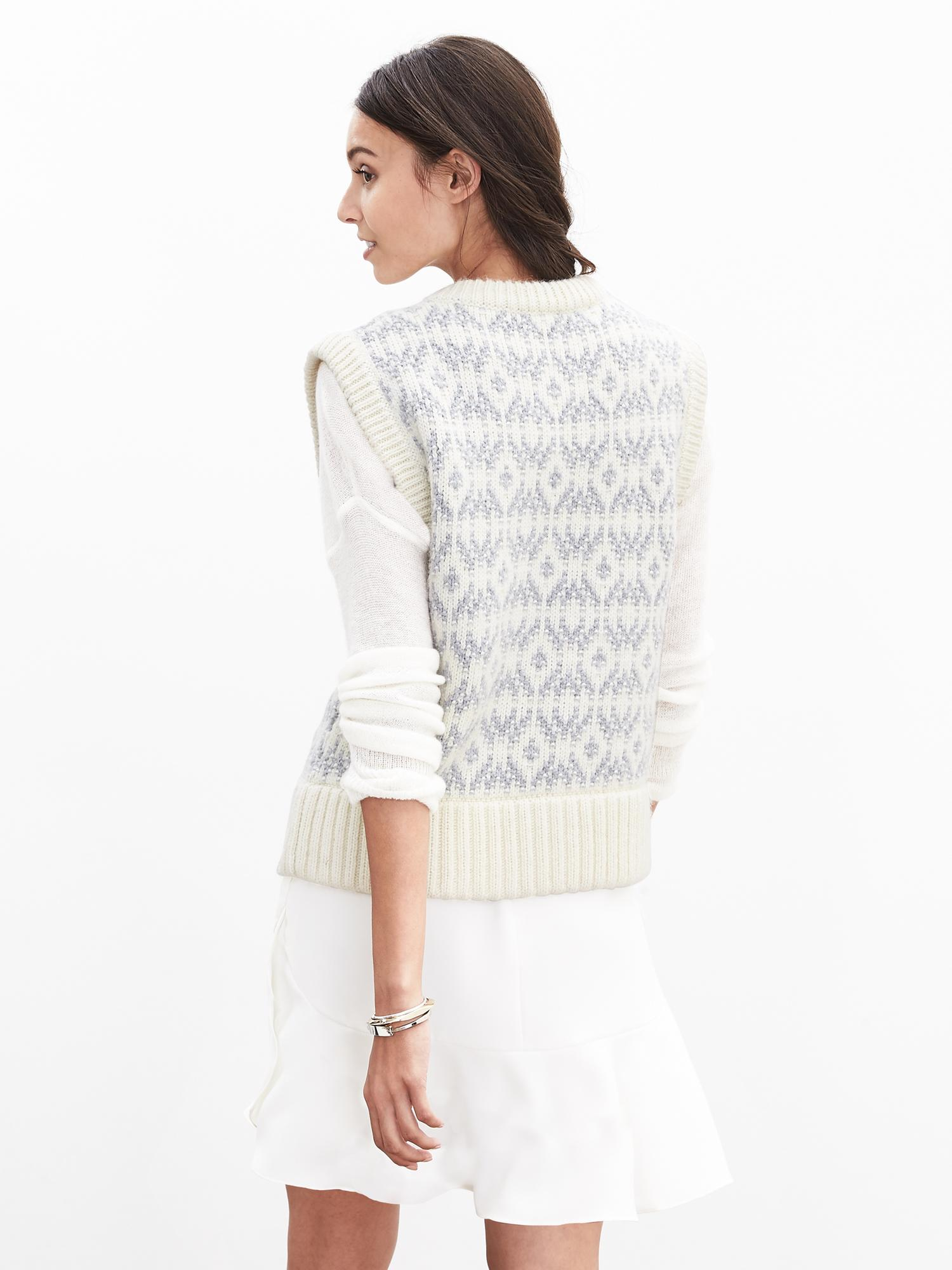 banana republic sweater vest