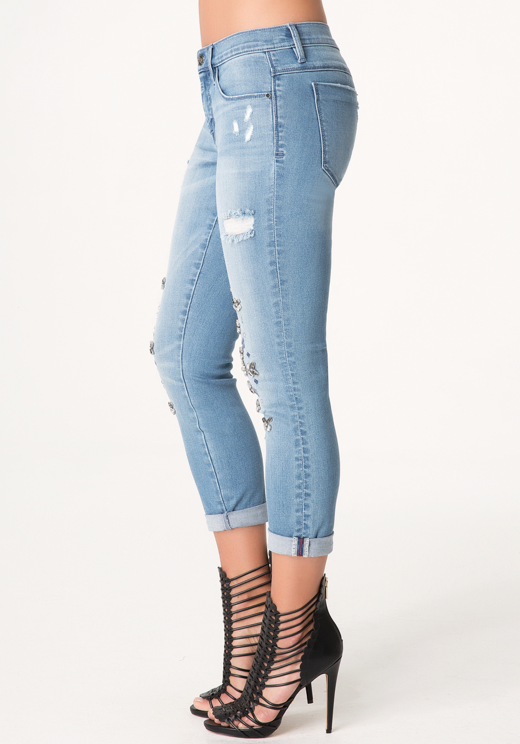 bebe embellished jeans