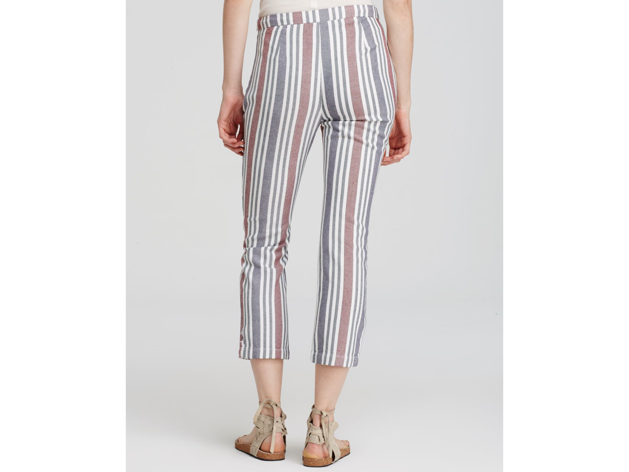 Free people striped pants Clearance