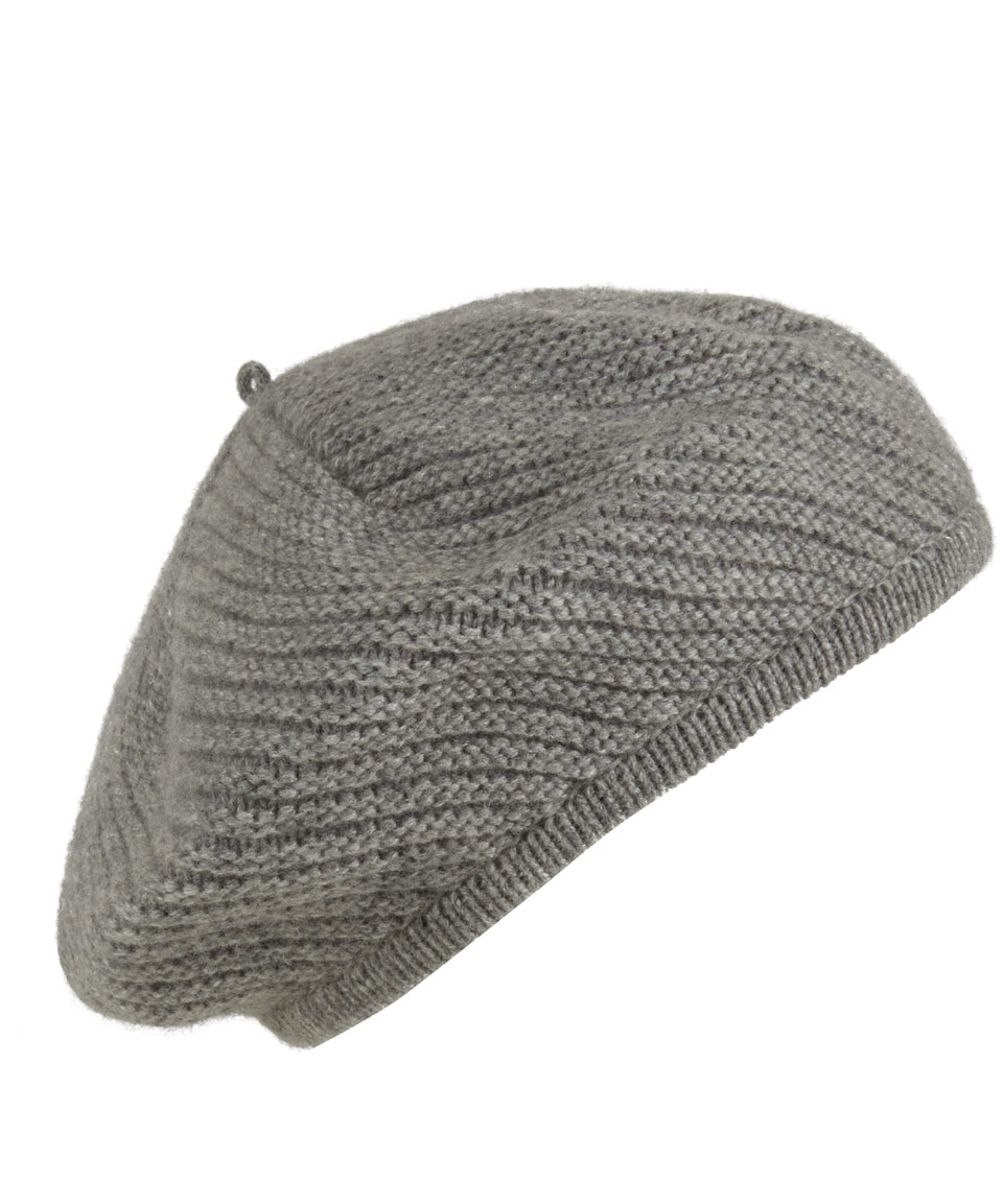 johnstons of elgin gray grey cashmere beret product 1 13910508 0 713207085 normal
