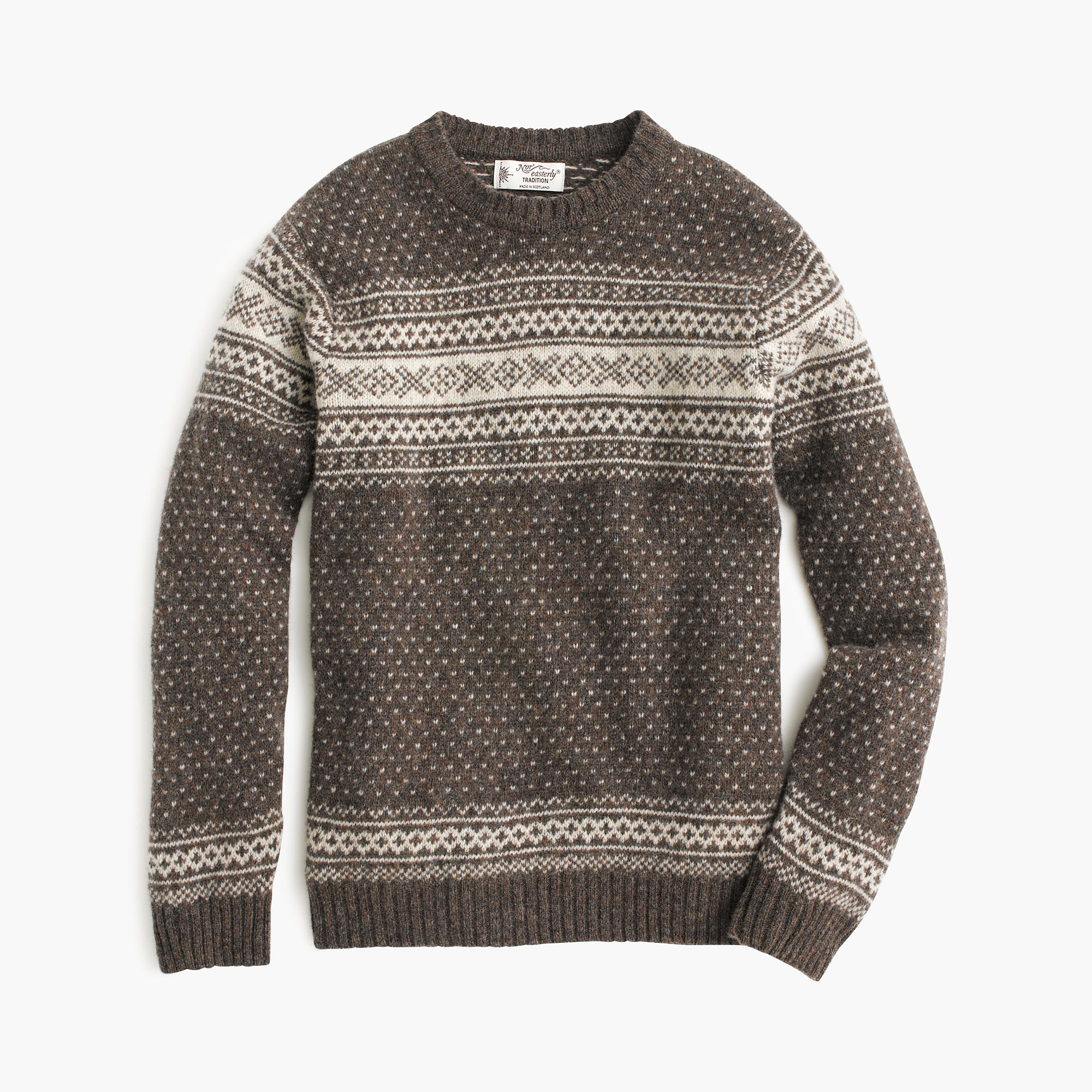 Lyst - J.Crew Harley Of Scotland Nor'easterly Sweater in Gray for Men