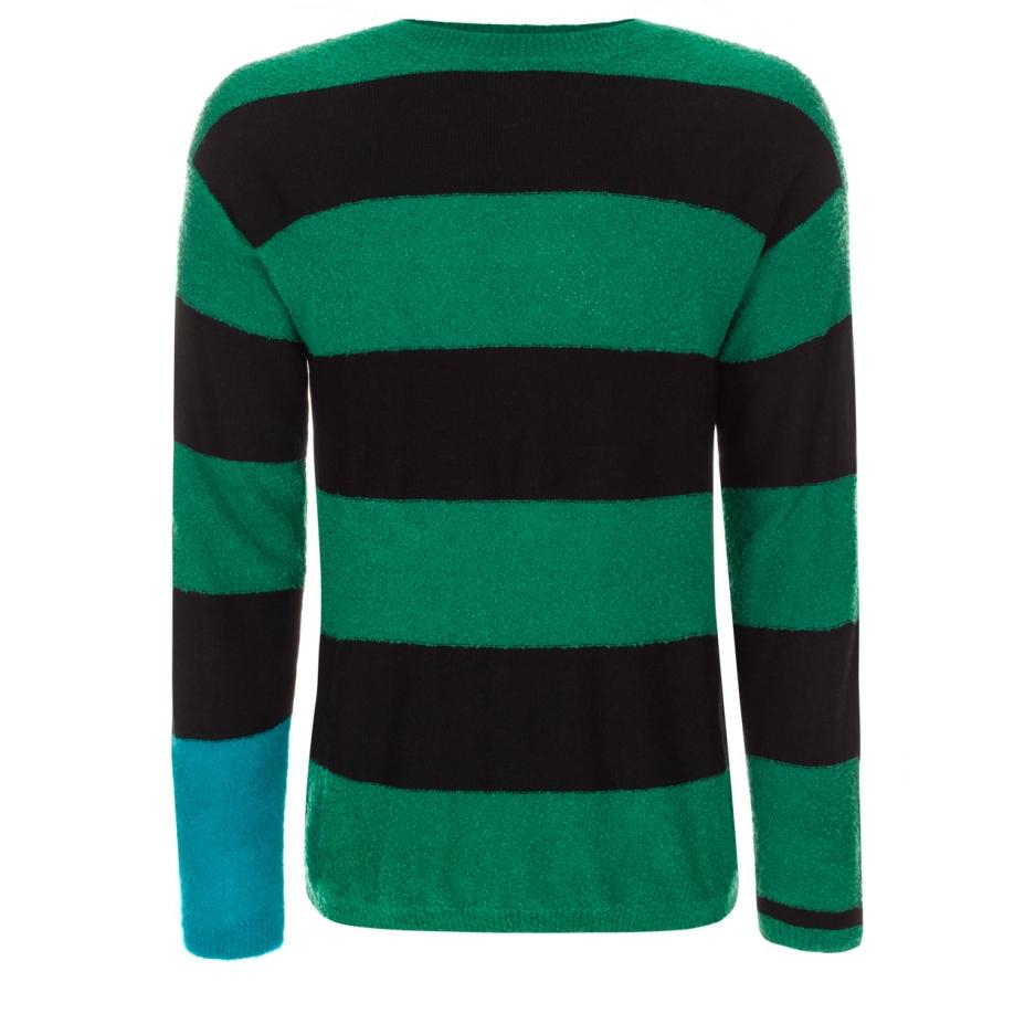 green and black striped sweater mens