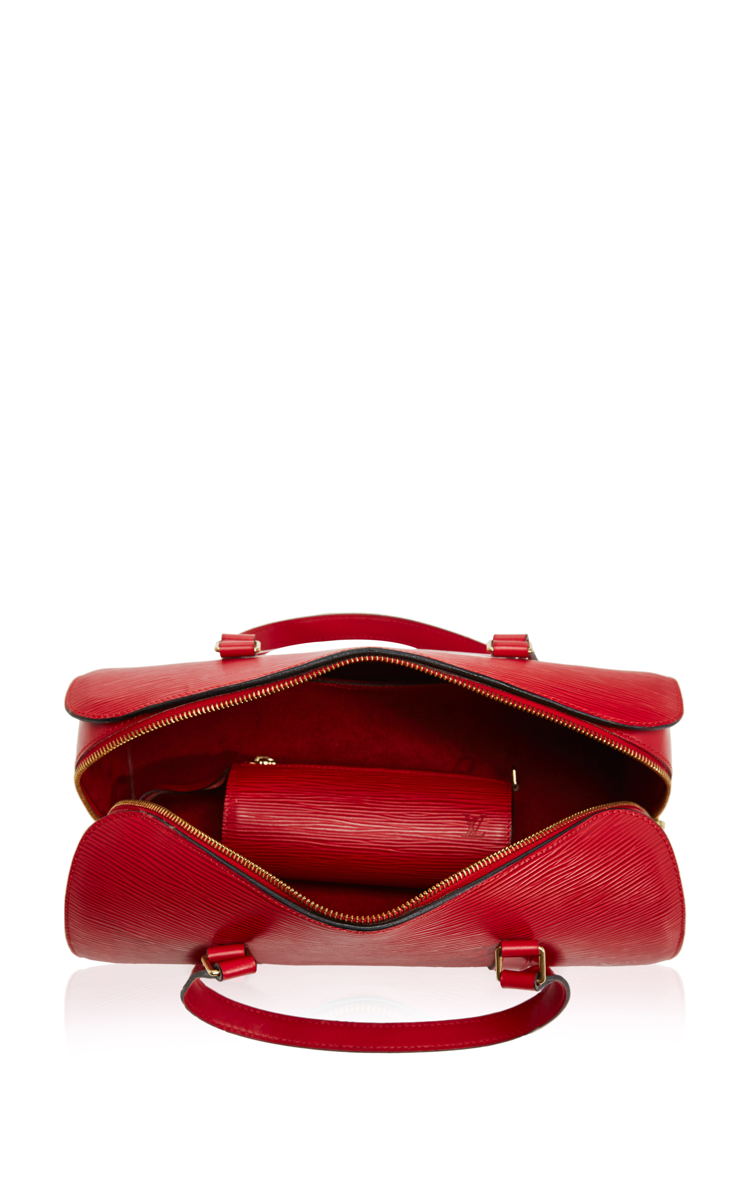 Louis Vuitton Leather Red Epi Soufflot with Mini Pochette - Lyst