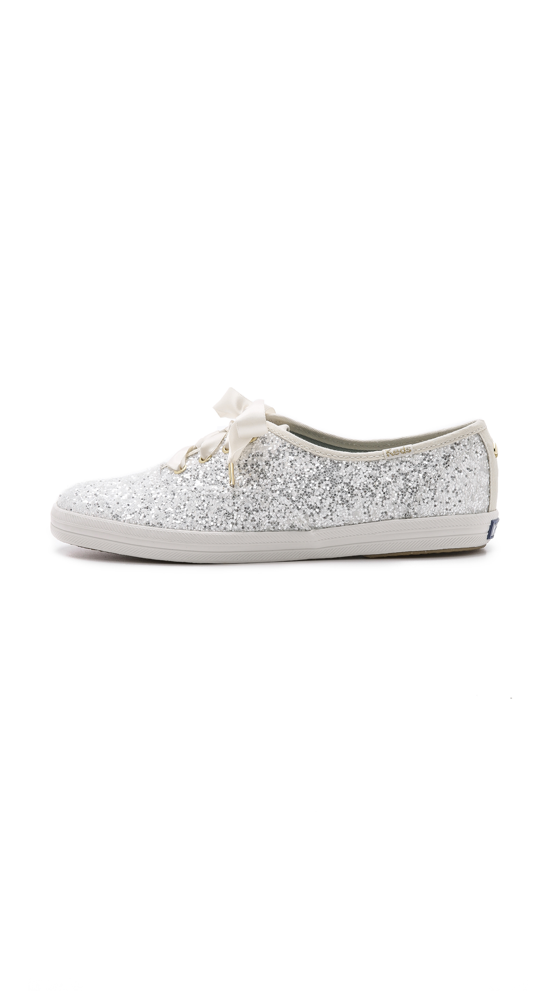 Kate Spade Glitter Keds Sneakers - White | Lyst