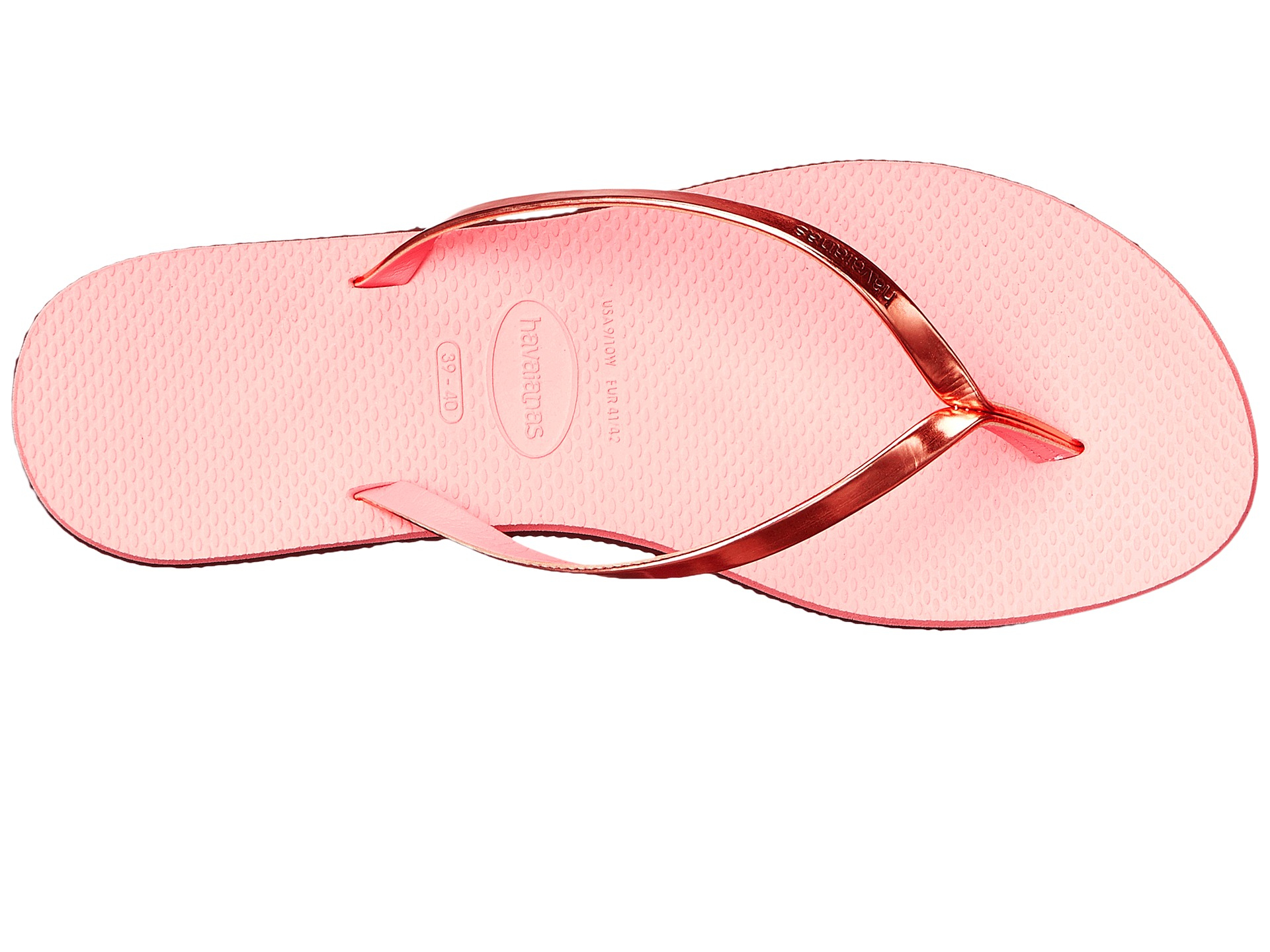 havaianas you metallic rose