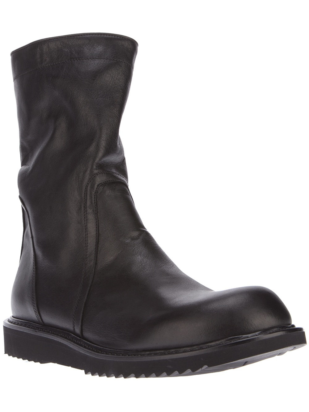 Rick Owens ブーツ ブラック サイドジップ 25cm Rick Owens Side Zip Boot in Black for Men | Lyst