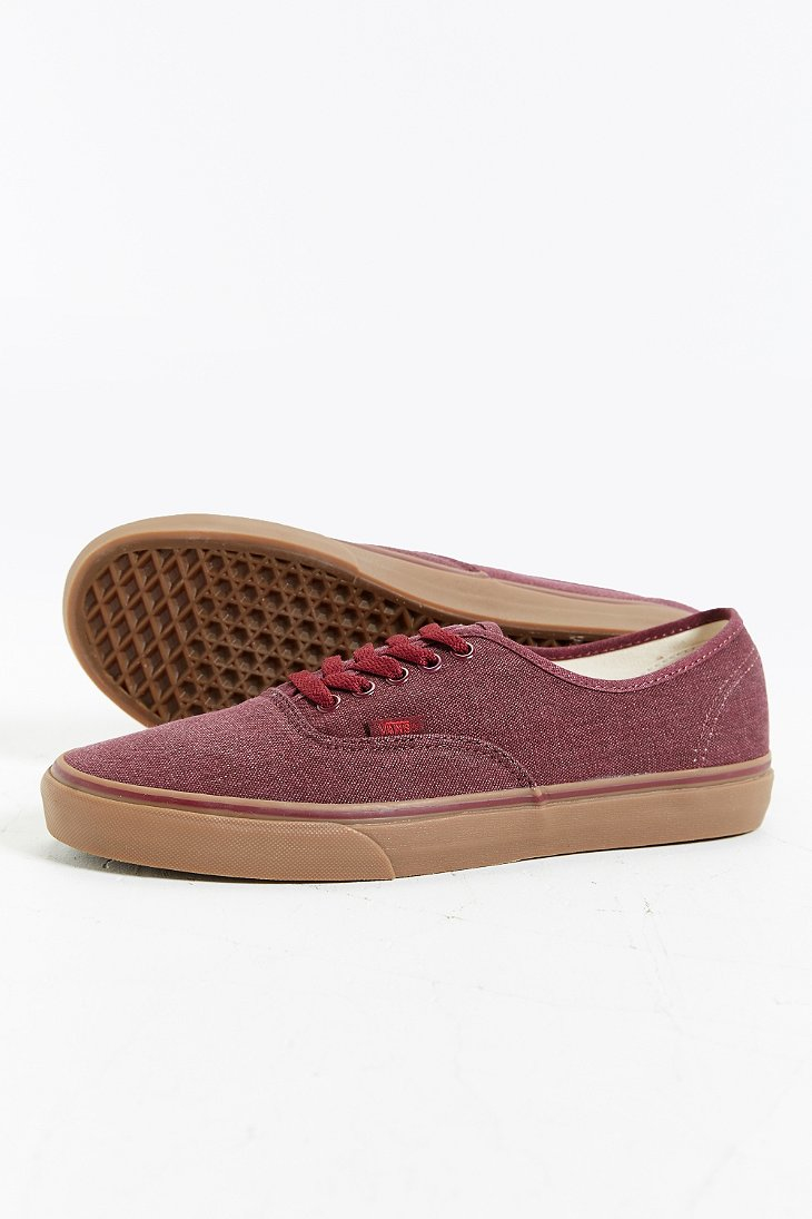 purple vans gum sole
