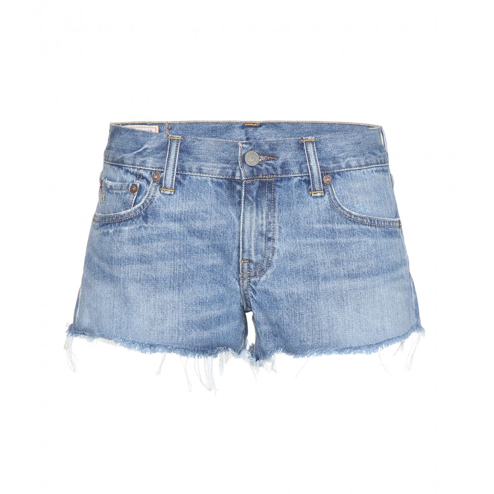 polo blue jean shorts