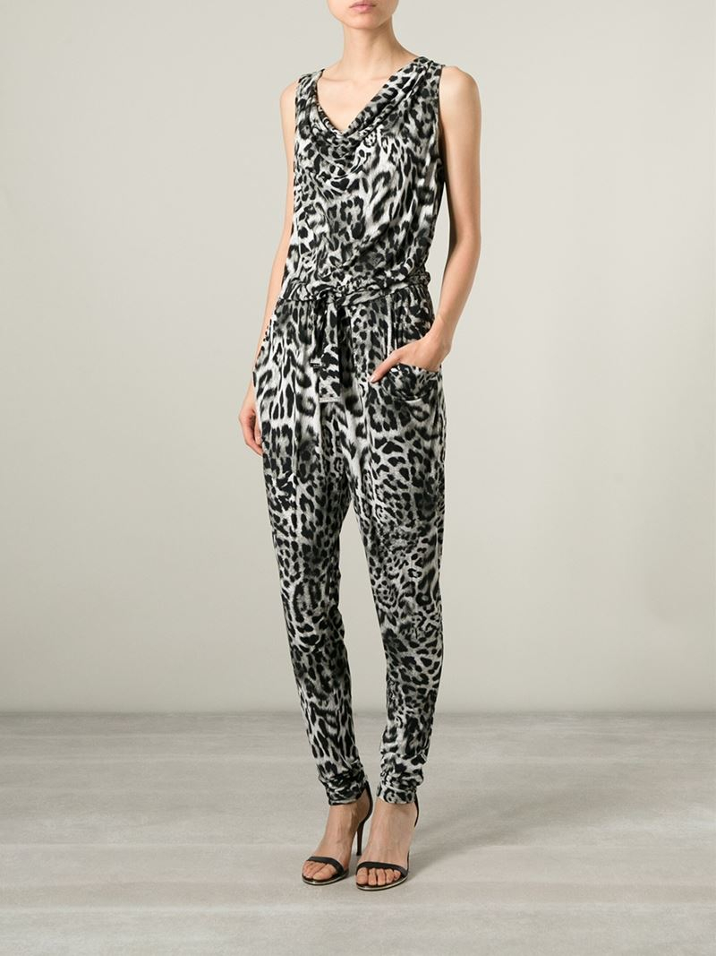 michael kors leopard print jumpsuit