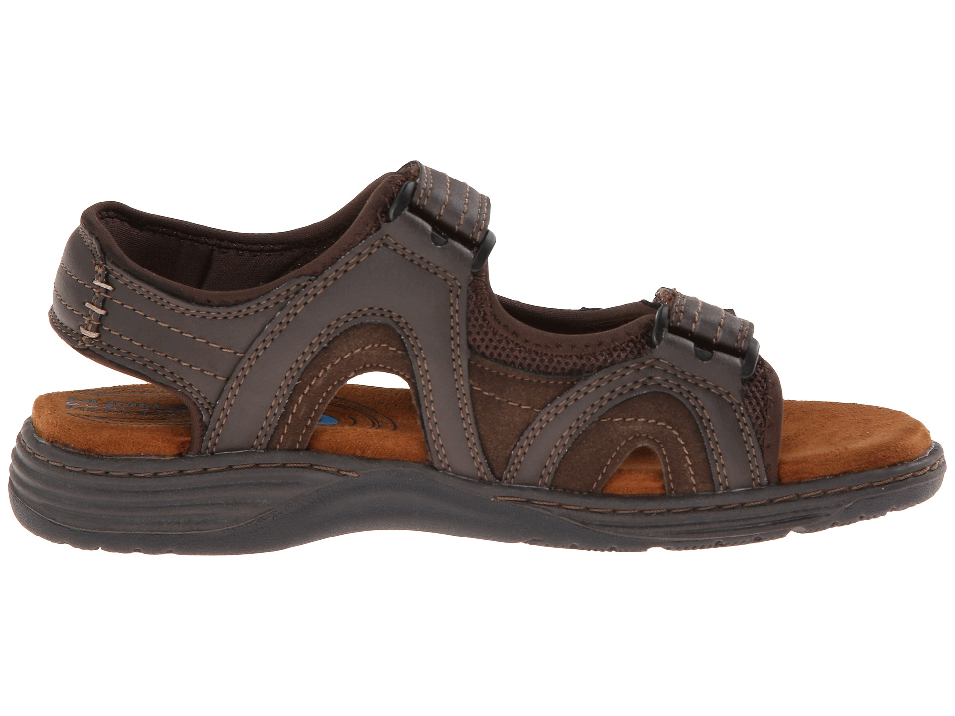 Nunn bush Randall Two-strap Sandal in Brown for Men | Lyst