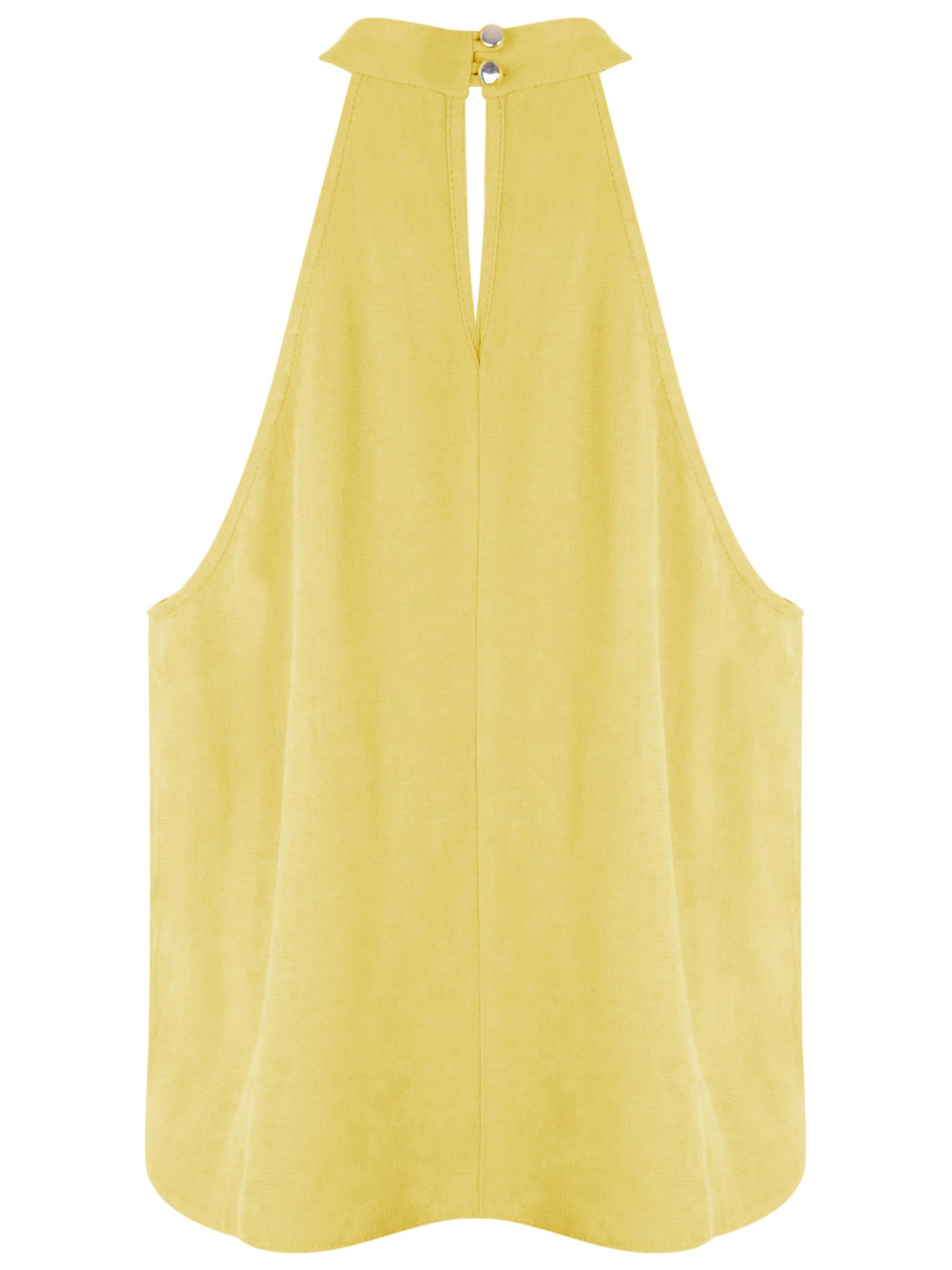 yellow halter neck top