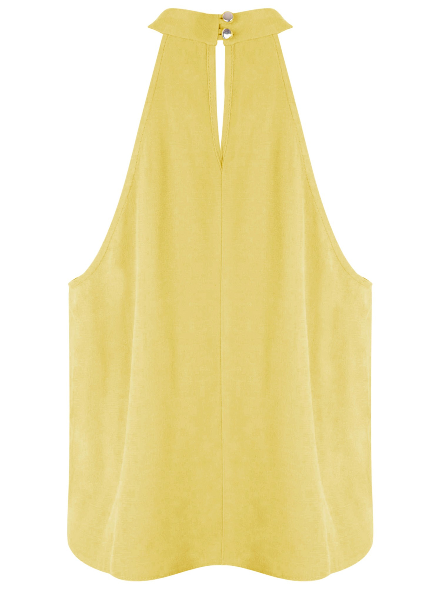 yellow halter neck top