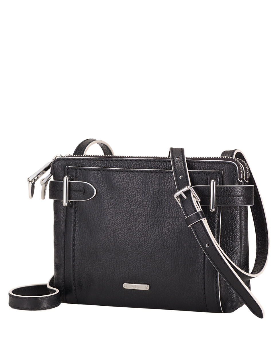 Lyst Lauren By Ralph Lauren Gladstone Leather DoubleZip Crossbody