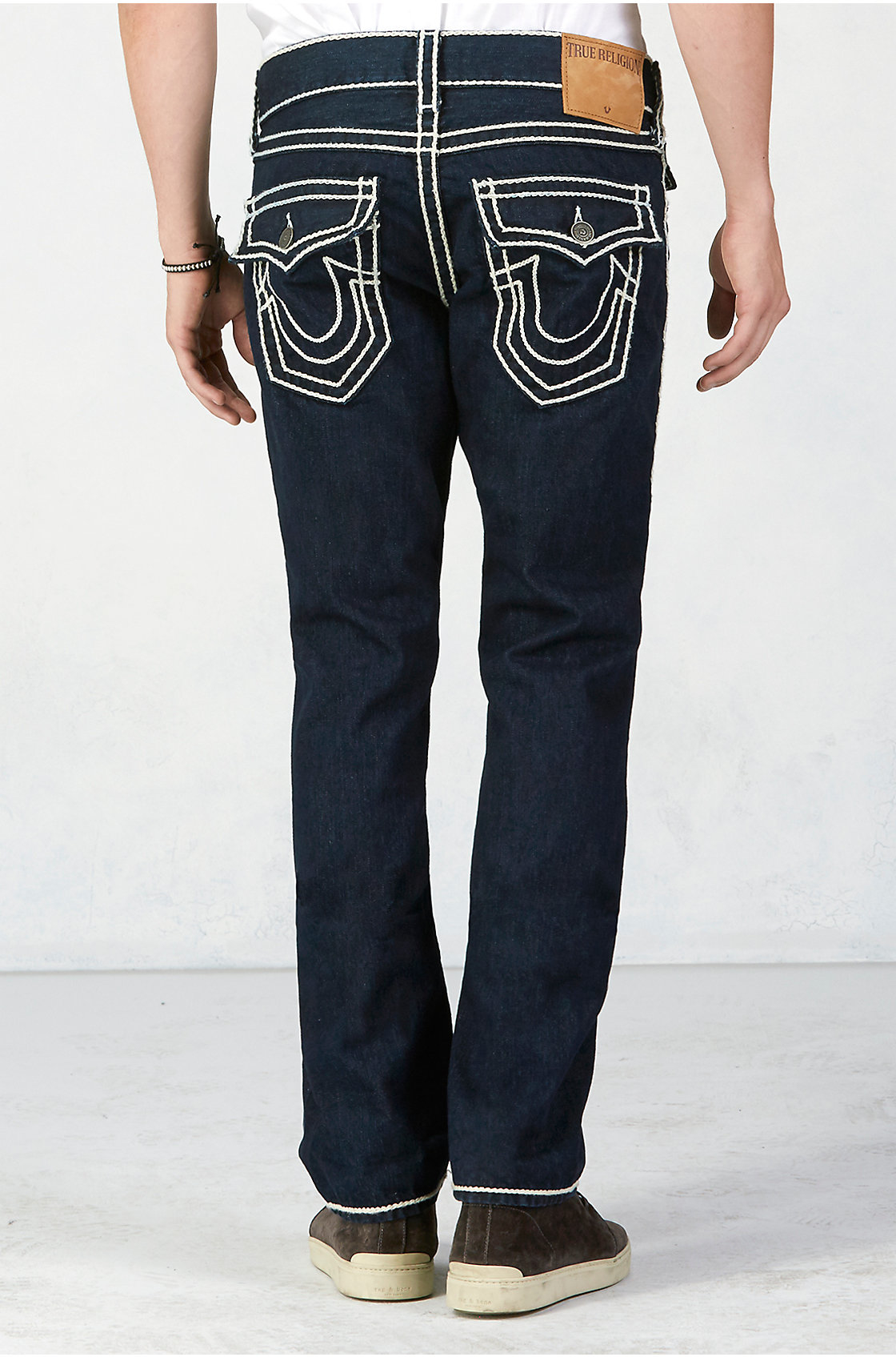 True Religion Ricky Straight Ropestitch Mens Jean in Blue for Men Lyst