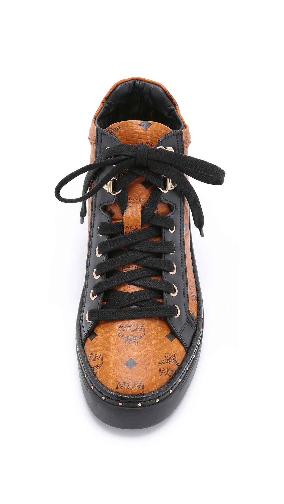 mcm platform sneakers