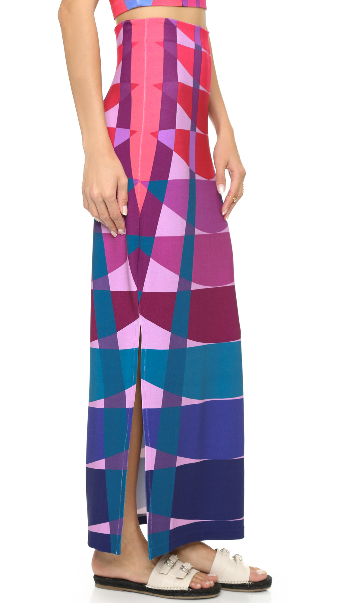 ponte maxi skirt