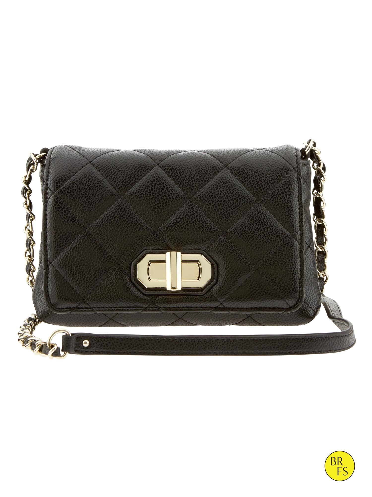 Banana republic Factory Quilted Crossbody Bag in Black Lyst