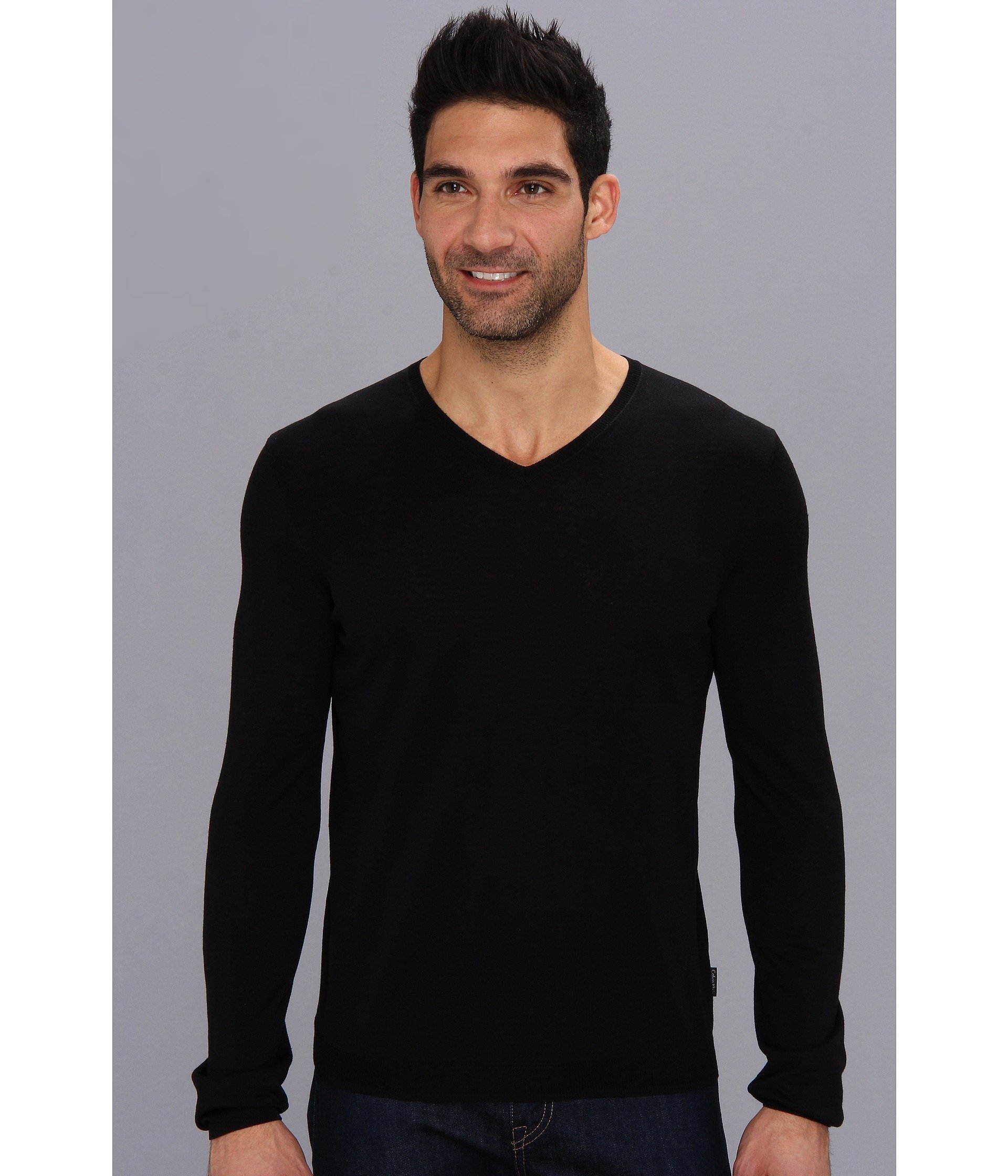 black slim fit sweater