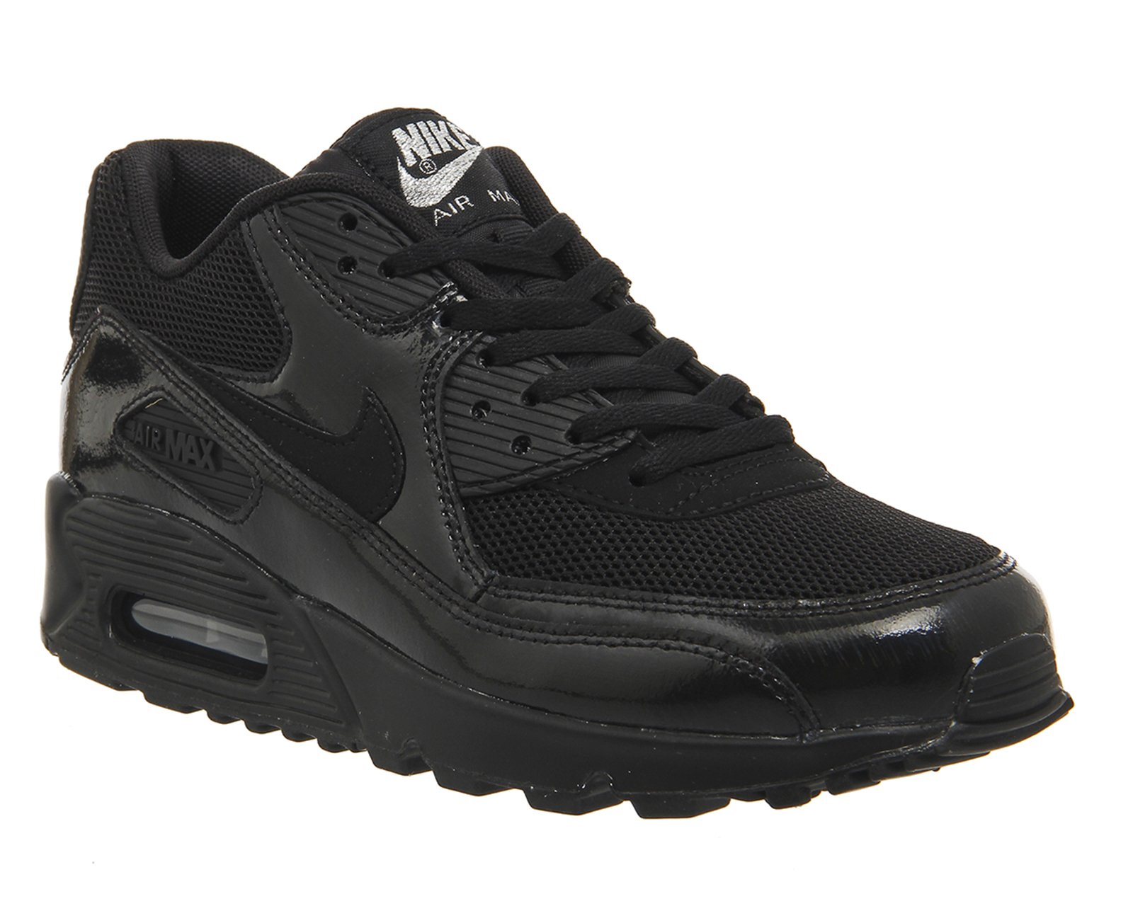 Nike Suede Air Max 90 Low-Top Sneakers in Black - Lyst