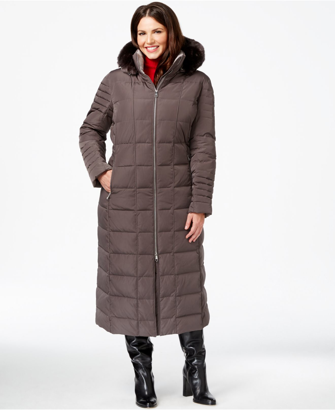 plus size maxi coat