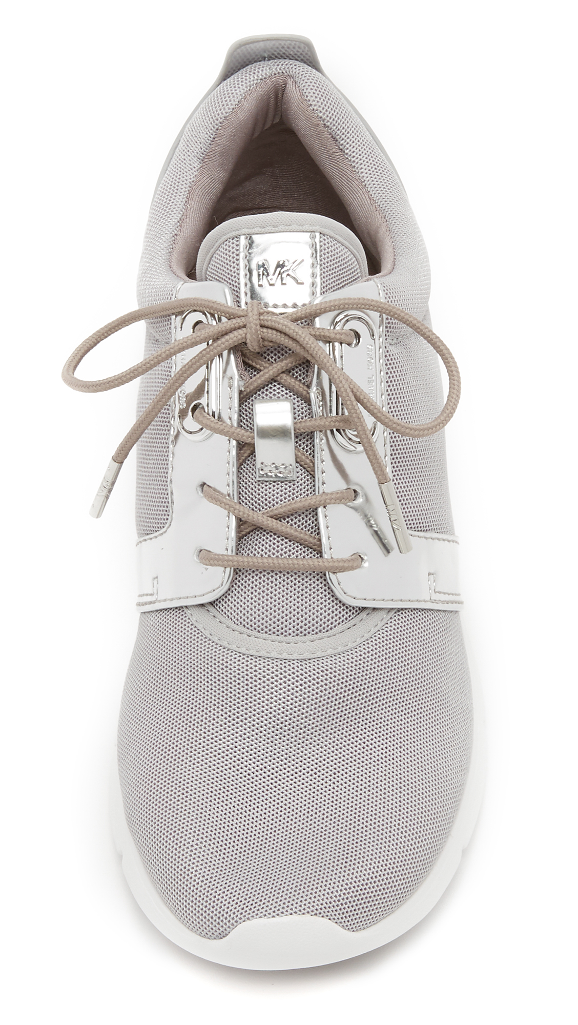 MICHAEL Michael Kors Amanda Trainers in Silver (Metallic) Lyst