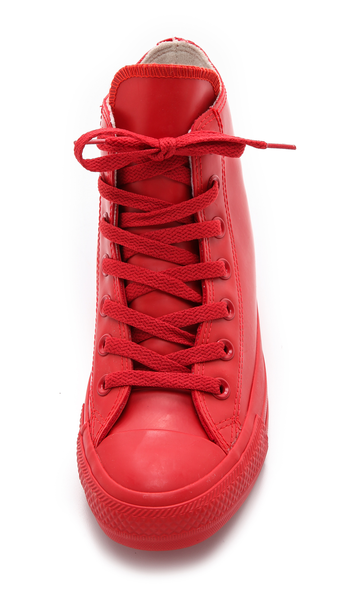 Converse red rubber top