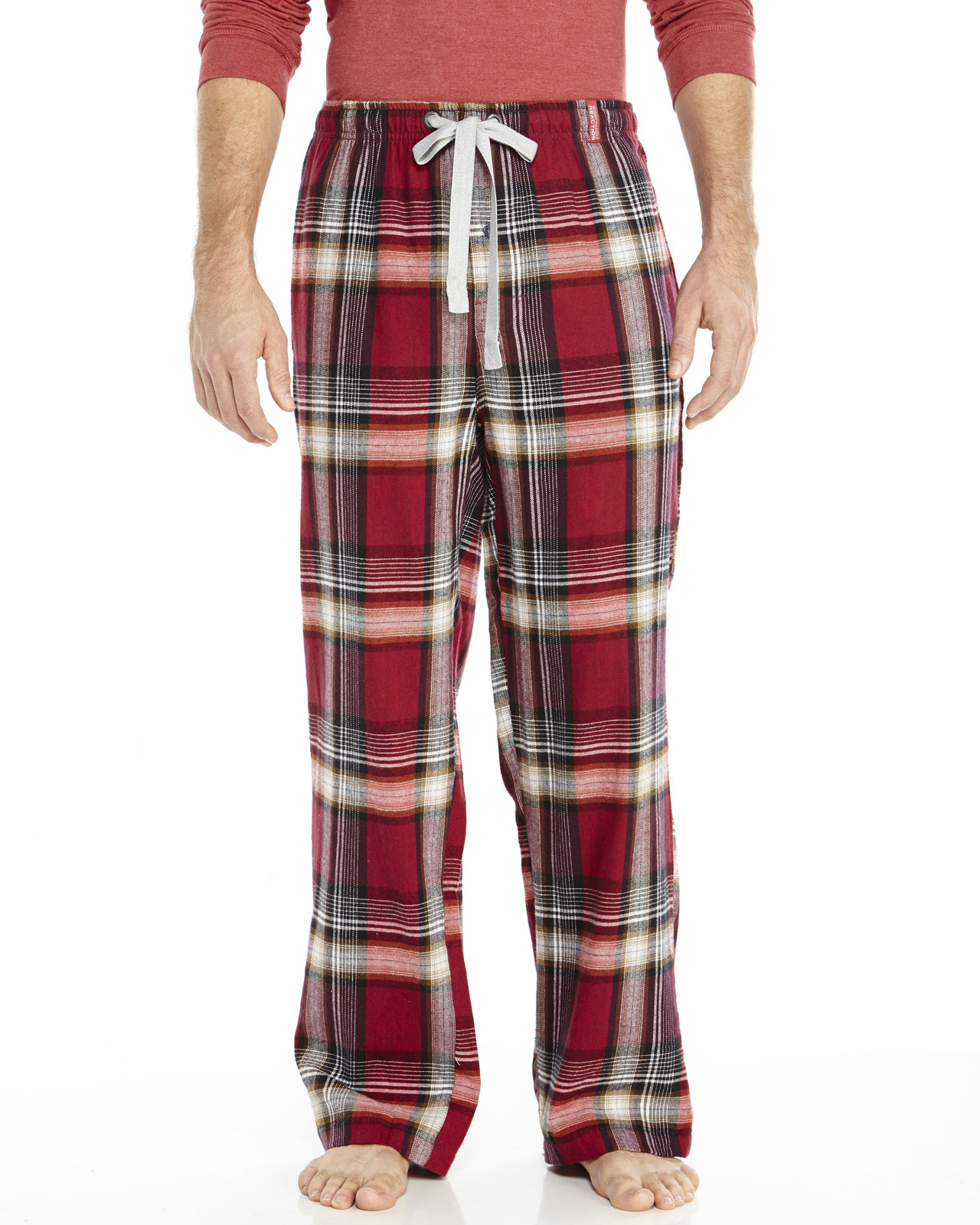 Kenneth cole reaction Red Flannel Pajama Pants in Gray for Men | Lyst