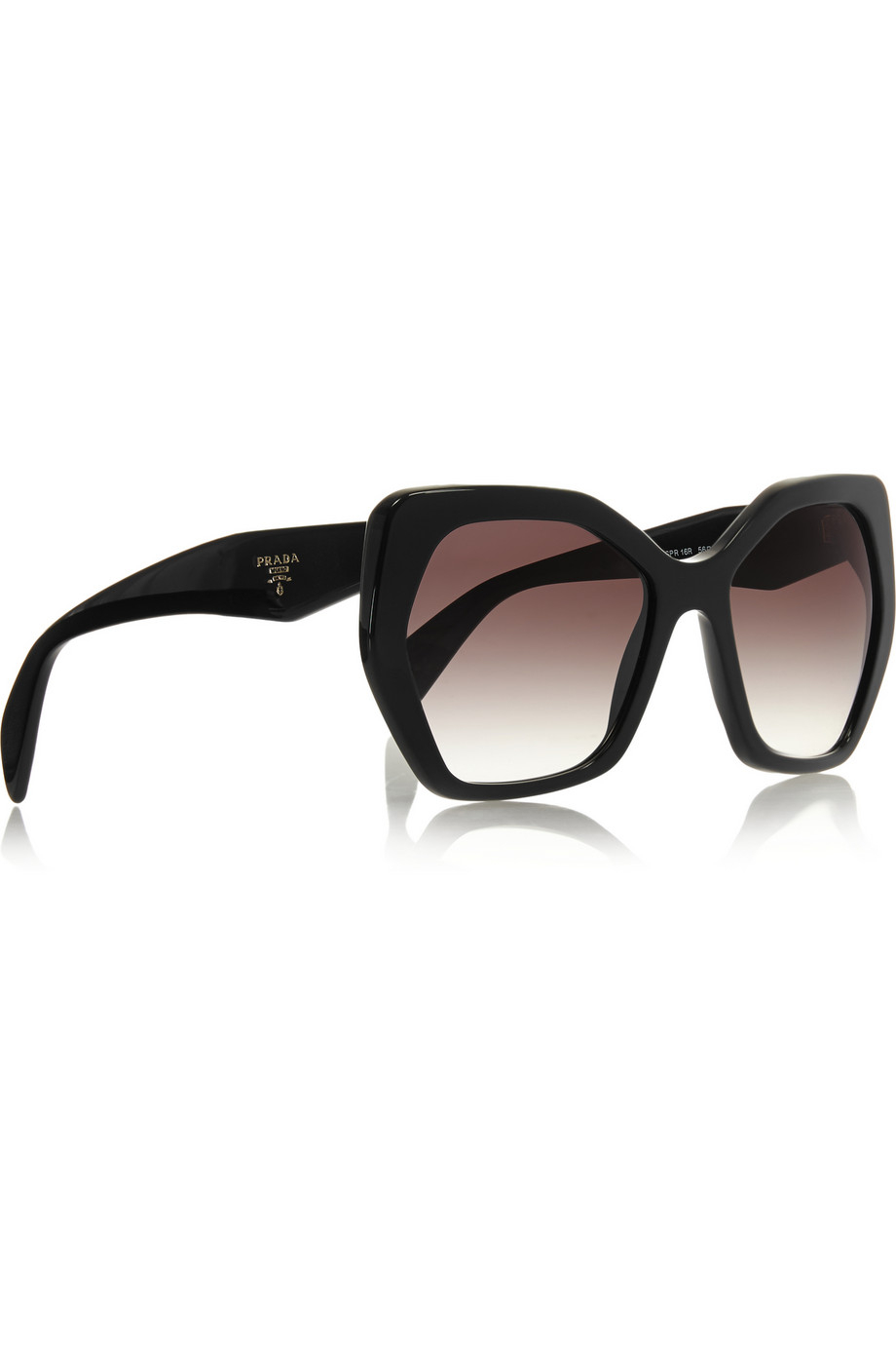 Prada Square-Frame Acetate Sunglasses in Black - Lyst