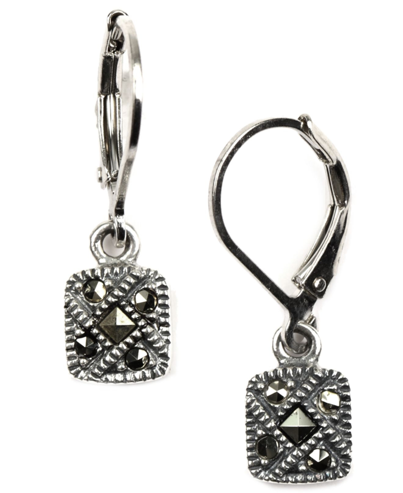 Sterling silver marcasite earrings Sterling silver marcasite earrings