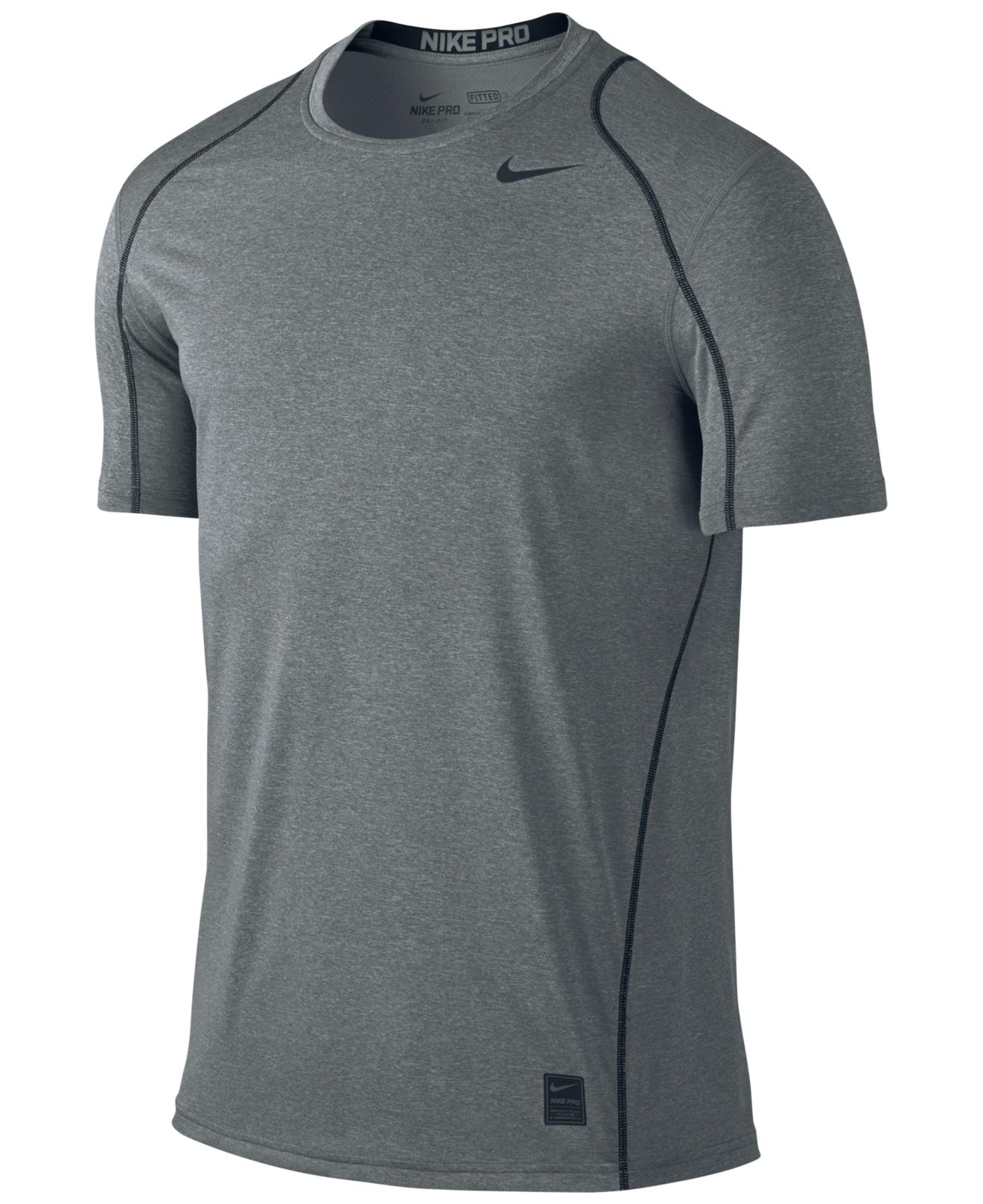Nike Men's Pro Cool Fitted Dri-fit Shirt in Black for Men | Lyst
