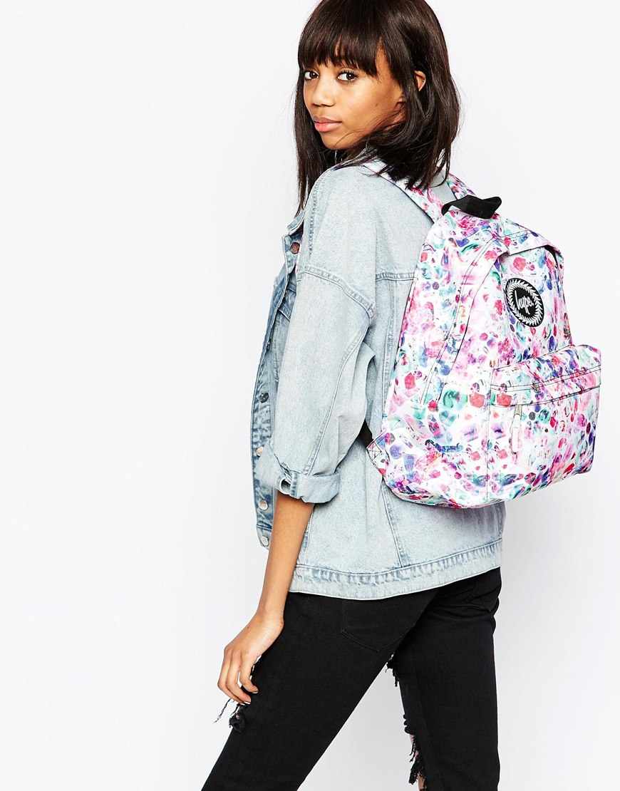 Hype Synthetic Backpack In Multi Coloured Spot Print Lyst