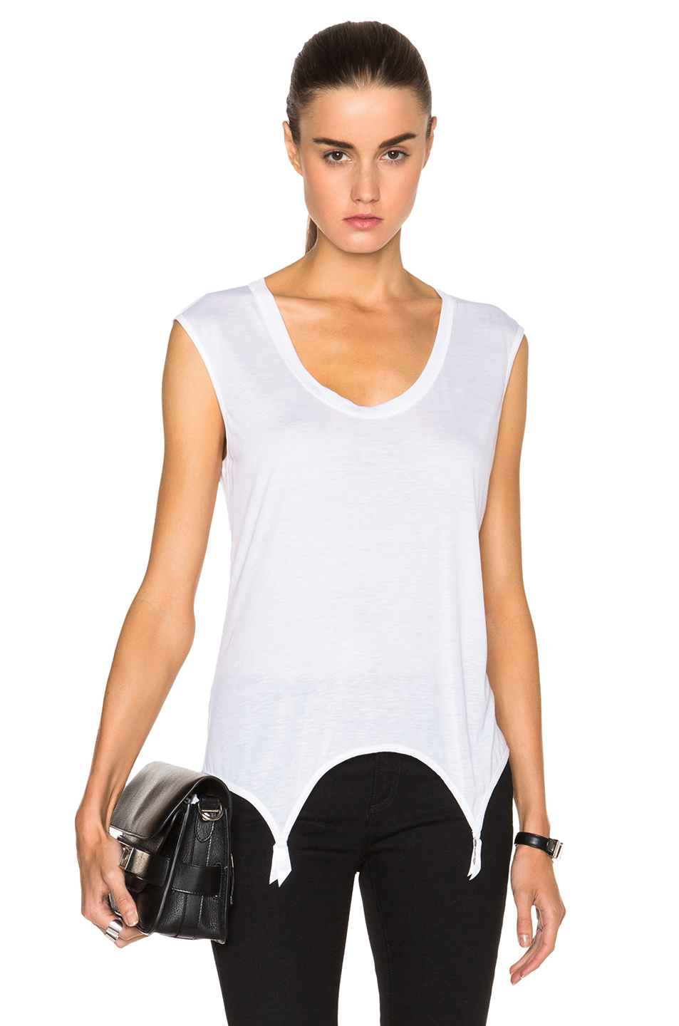 Lyst - Kiki De Montparnasse Intime Garter Tank in White