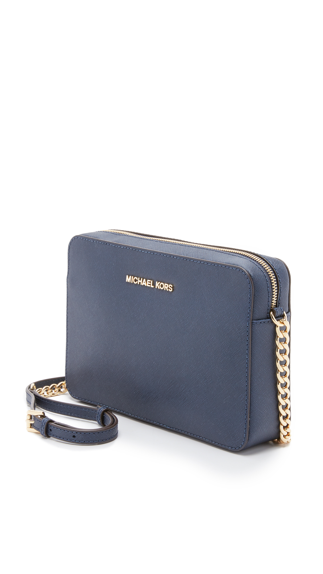 MICHAEL Michael Kors Jet Set Travel Large East/west Chain Strap Cross-body  Bag in Blue | Lyst